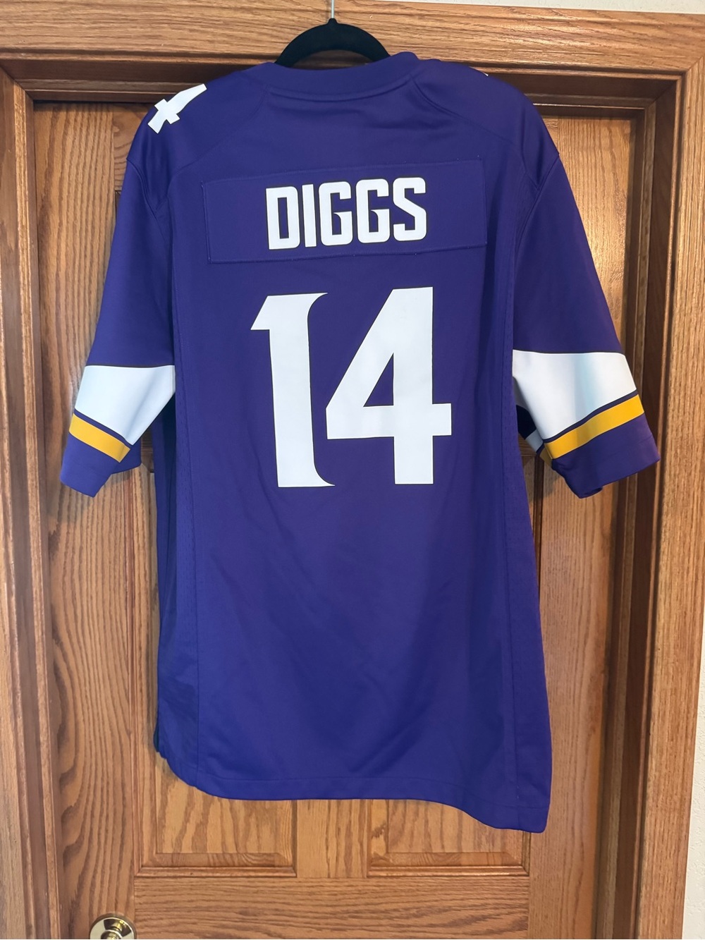 NHL Purple Diggs #14 Jersey with White and Gold Accents